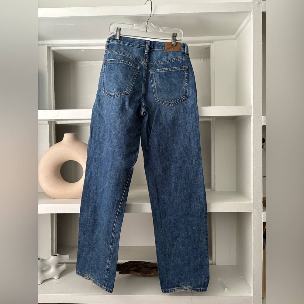 Madewell Low Slung Straight Jeans Size 23 - Picture 3 of 10